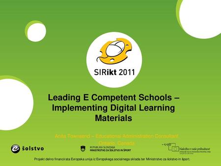 Leading E Competent Schools – Implementing Digital Learning Materials