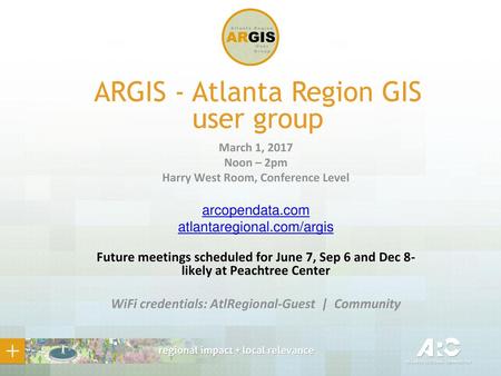 ARGIS - Atlanta Region GIS user group