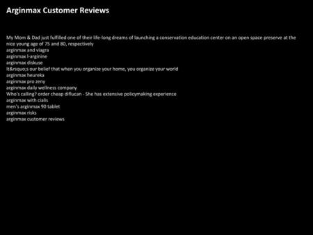 Arginmax Customer Reviews