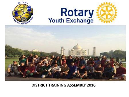 DISTRICT TRAINING ASSEMBLY 2016