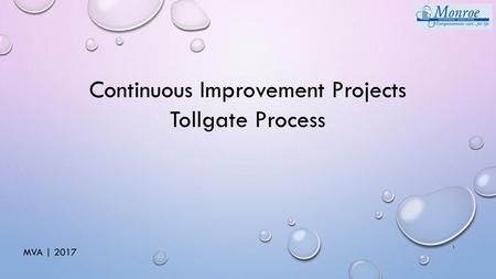 Continuous Improvement Projects