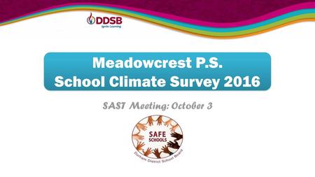 Meadowcrest P.S. School Climate Survey 2016