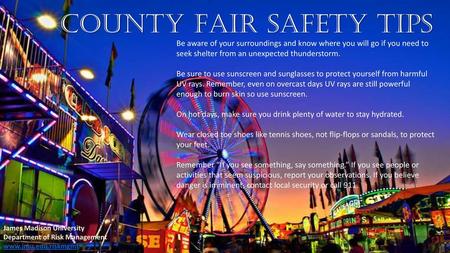 County Fair Safety Tips