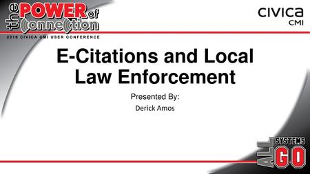E-Citations and Local Law Enforcement
