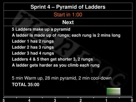 Sprint 4 – Pyramid of Ladders