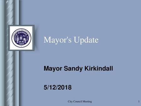 Mayor Sandy Kirkindall
