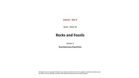 Rock Detectives PowerPoint