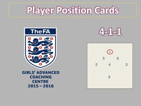 Player Position Cards 4-1-1