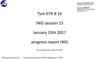 Document TYREGTR (Geneva, 23 January 2017)
