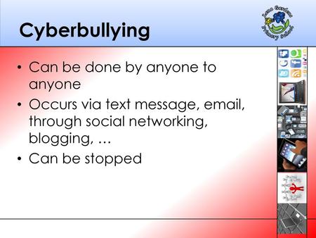 Cyberbullying Can be done by anyone to anyone