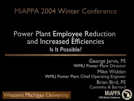 Western Michigan University Central Power Plant