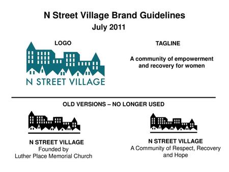 N Street Village Brand Guidelines