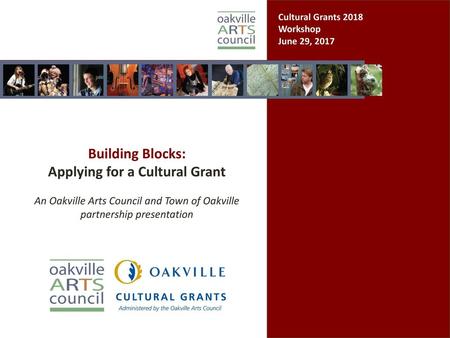 Applying for a Cultural Grant