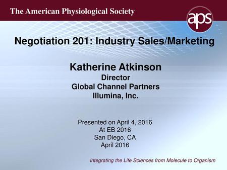 Negotiation 201: Industry Sales/Marketing Global Channel Partners