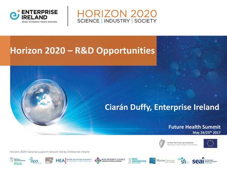 Horizon 2020 – R&D Opportunities
