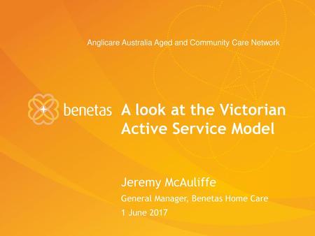 A look at the Victorian Active Service Model