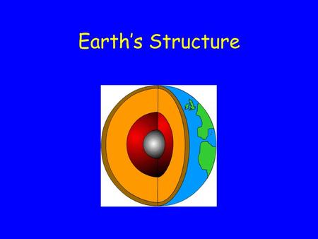 Earth’s Structure.