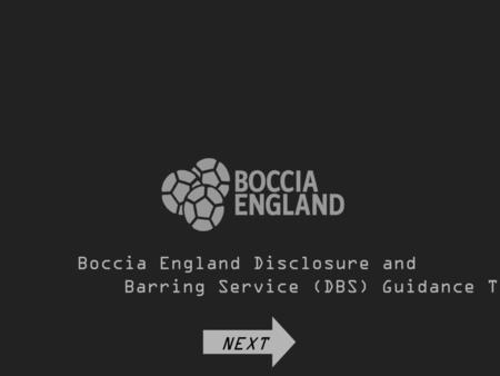Boccia England Disclosure and