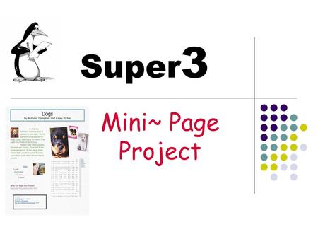 Super3 Mini~ Page Project.