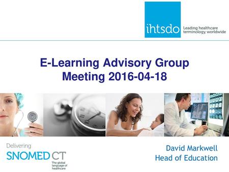 E-Learning Advisory Group Meeting