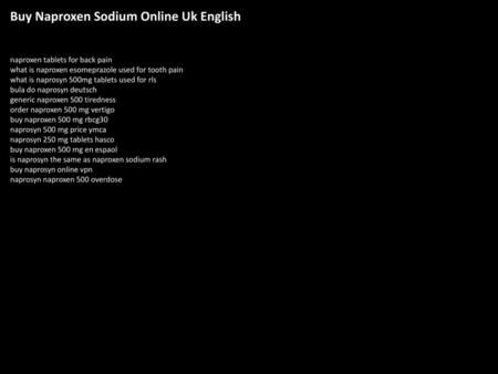 Buy Naproxen Sodium Online Uk English