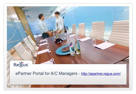 ePartner Portal for A/C Managers -