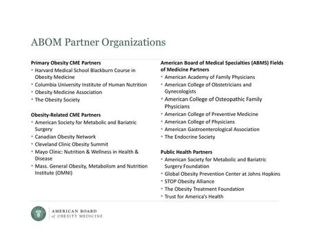 ABOM Partner Organizations