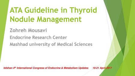 ATA Guideline in Thyroid Nodule Management