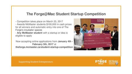 The Student Startup Competition