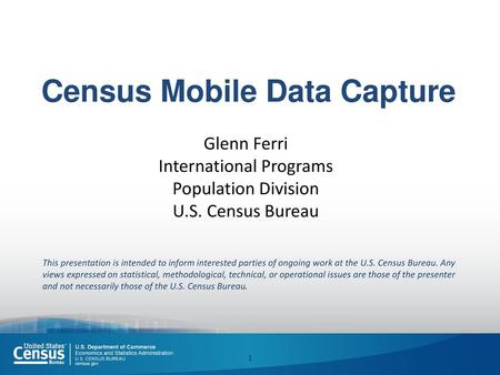 Census Mobile Data Capture