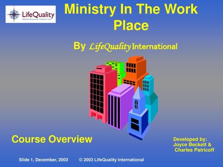 Ministry In The Work Place