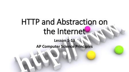 HTTP and Abstraction on the Internet