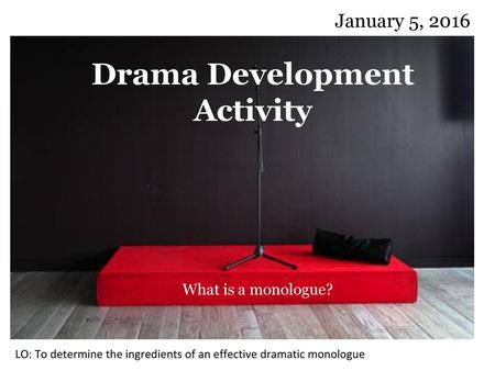 Drama Development Activity