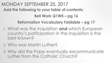 Reformation Vocabulary Foldable – pg 17