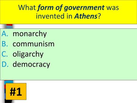 What form of government was invented in Athens?