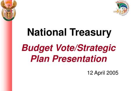 Budget Vote/Strategic Plan Presentation