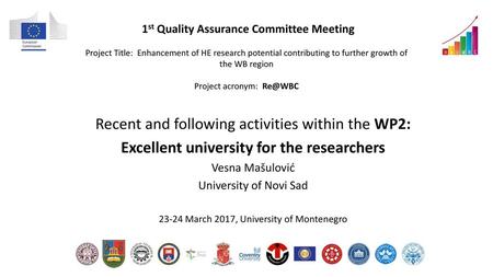Excellent university for the researchers