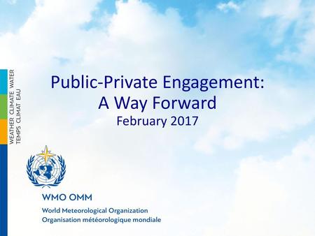 Public-Private Engagement: