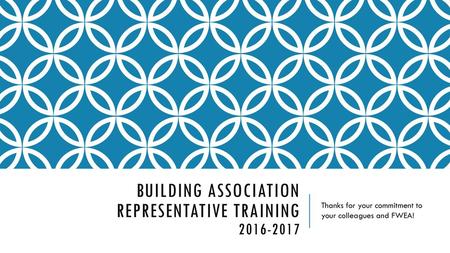 Building Association Representative Training