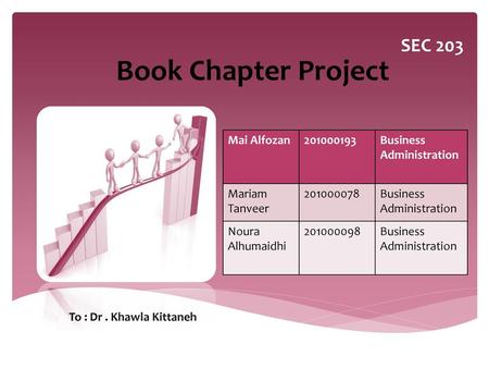 Book Chapter Project SEC 203 Mai Alfozan