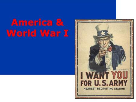 America & World War I.