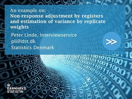 Peter Linde, Interviewservice Statistics Denmark