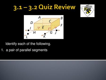 3.1 – 3.2 Quiz Review Identify each of the following.