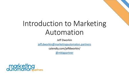 Introduction to Marketing Automation