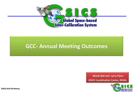 GCC- Annual Meeting Outcomes