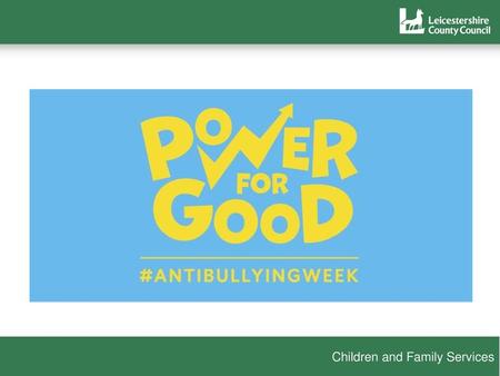 It’s that time of year again – Anti-Bullying Week!