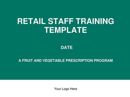 A FRUIT AND VEGETABLE PRESCRIPTION PROGRAM