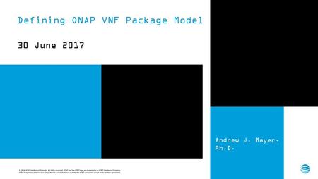 Defining ONAP VNF Package Model