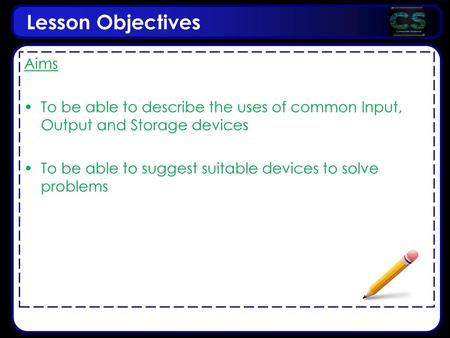 Lesson Objectives Aims
