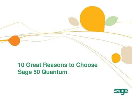 10 Great Reasons to Choose